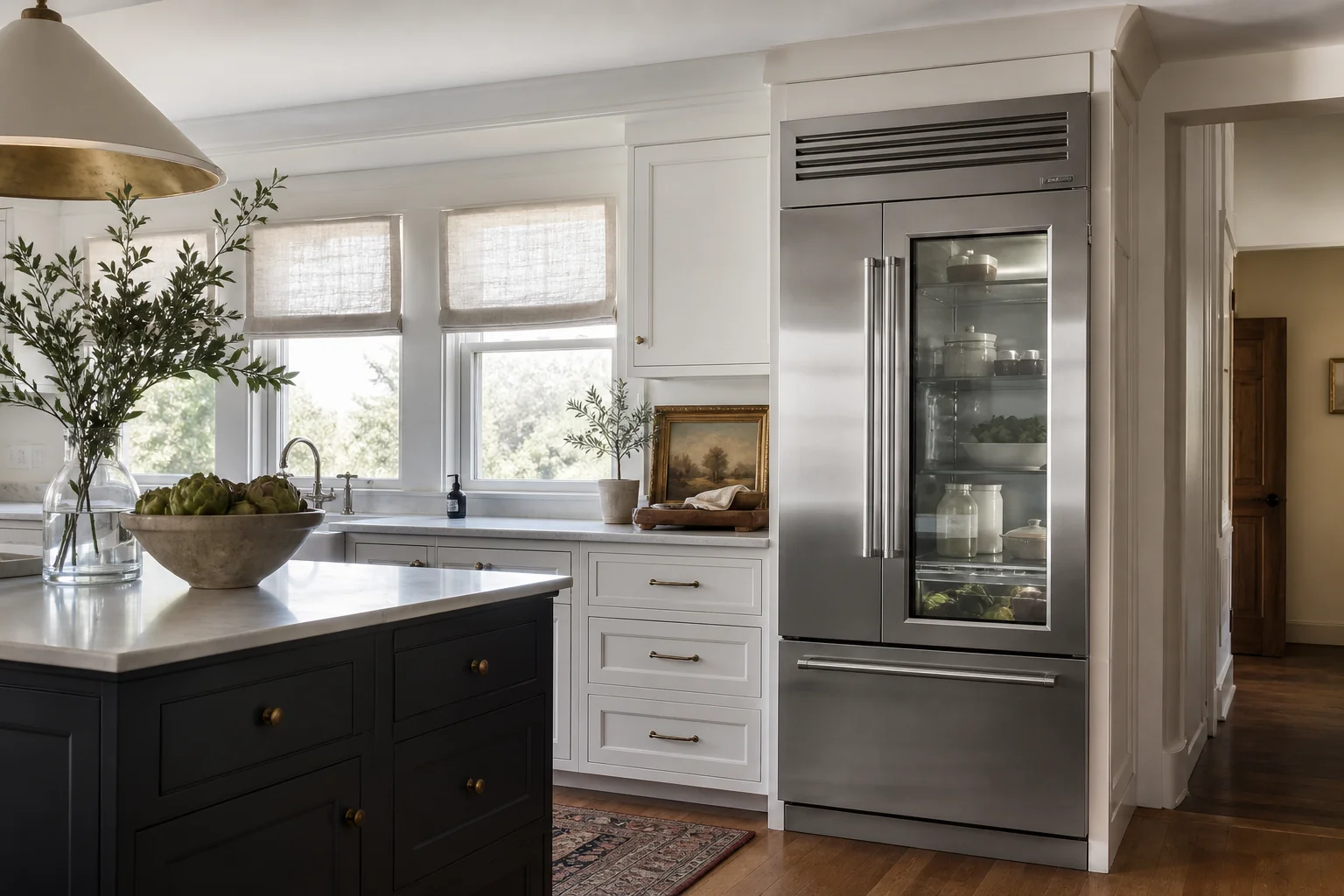 Illustrative Monogram kitchen appliance service scene