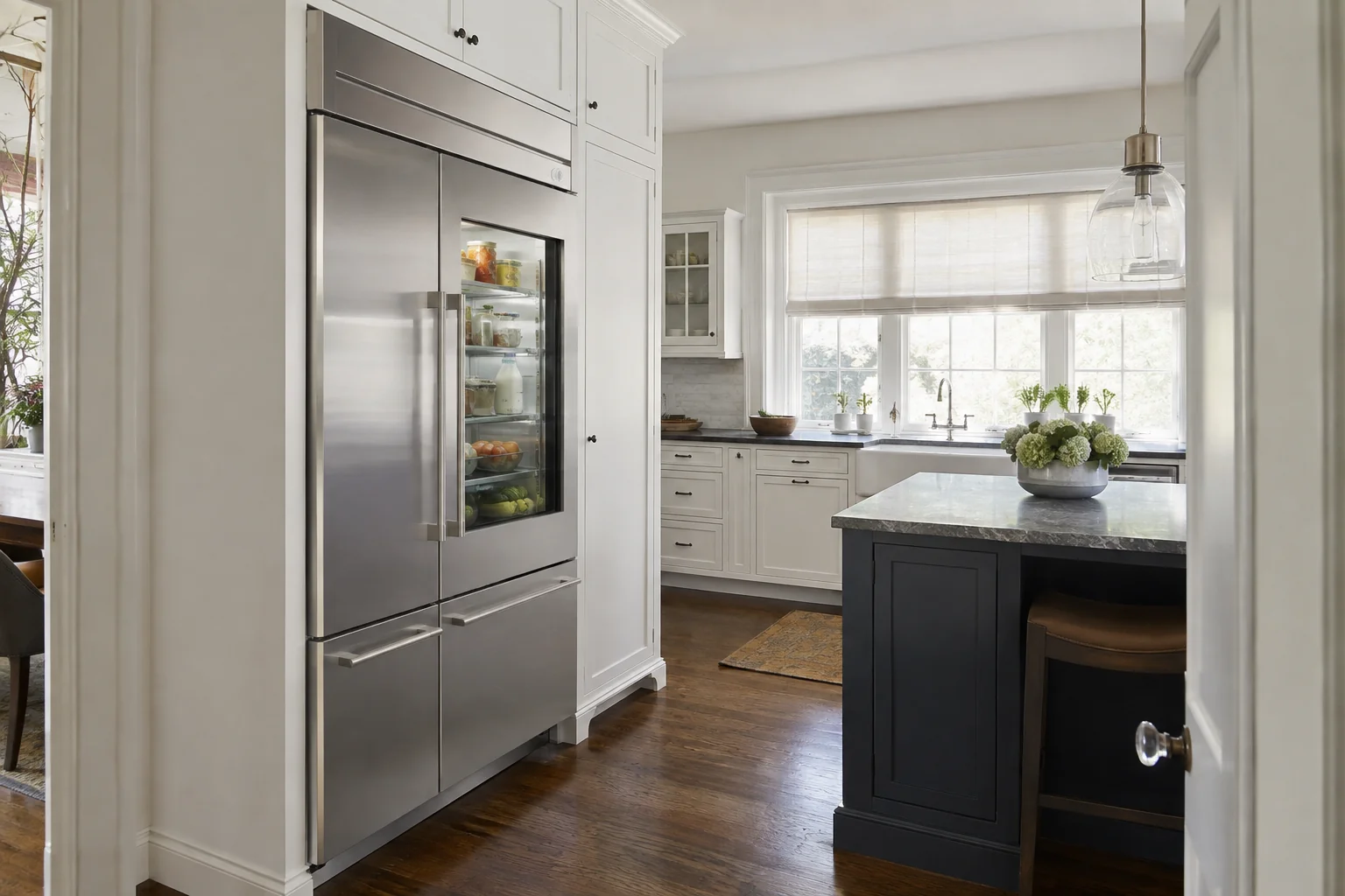 Illustrative Monogram kitchen appliance service scene