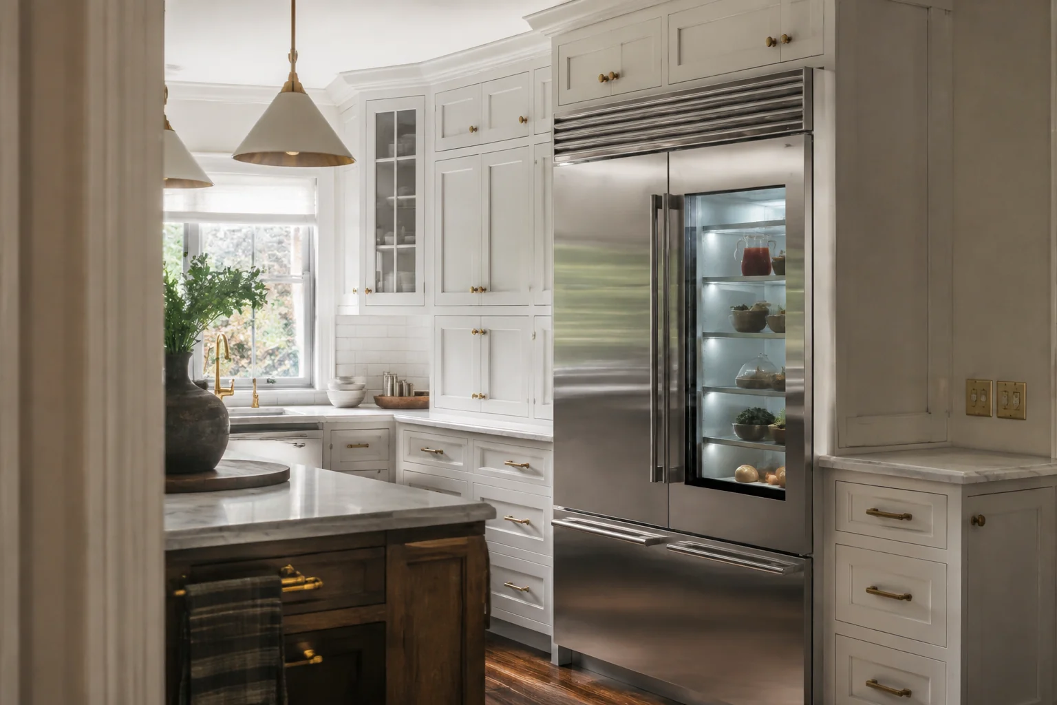 Illustrative Monogram kitchen appliance service scene