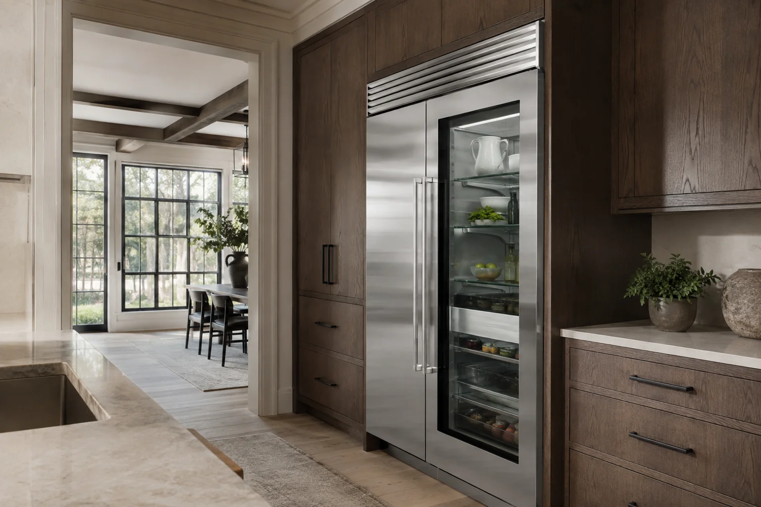 Illustrative Monogram kitchen appliance service scene
