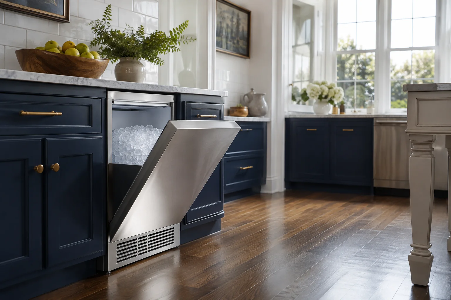 Illustrative Sub-Zero ice maker service scene