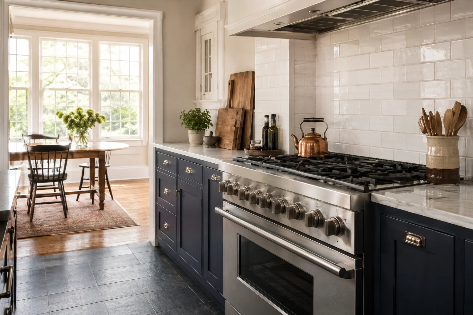 Illustrative Viking range service scene