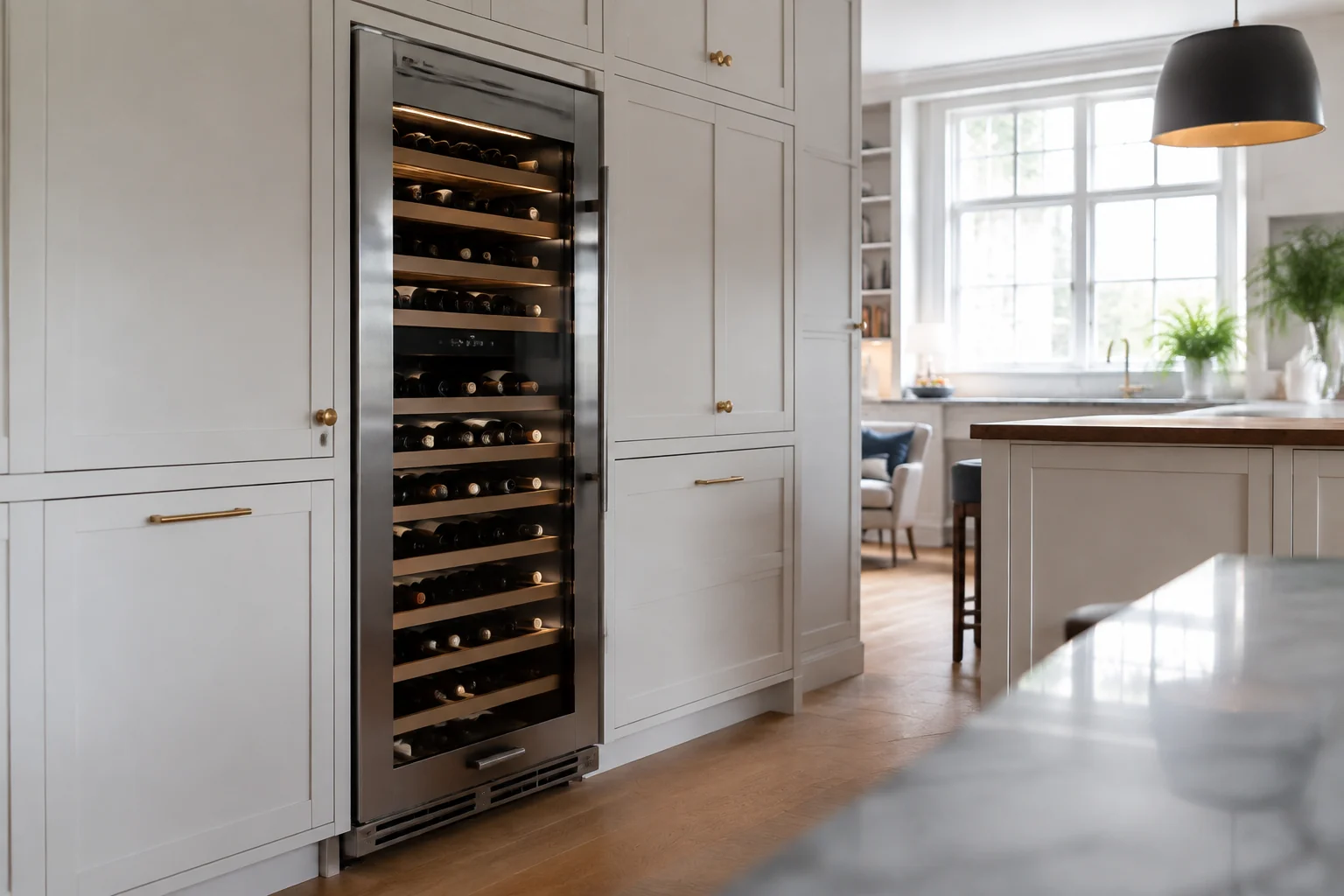 Illustrative Viking wine cooler service scene