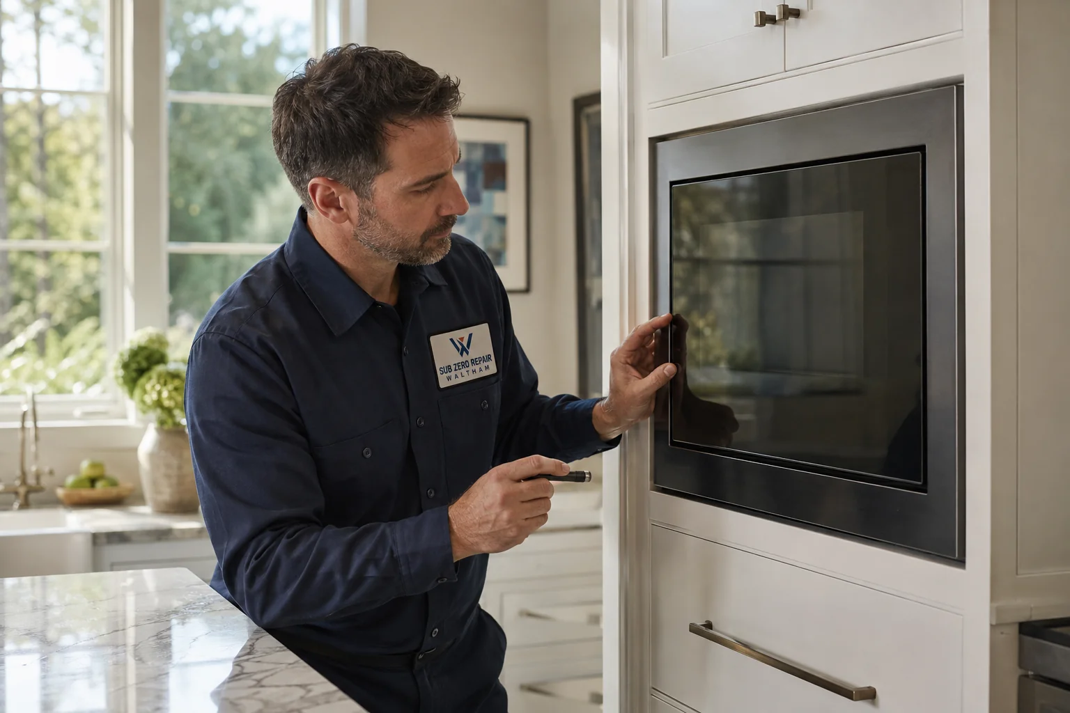 Illustrative Wolf microwave service scene